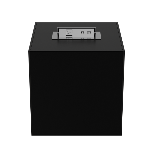 Chameleon Plinth with Charging Station - 45 x 45 x 45cm H